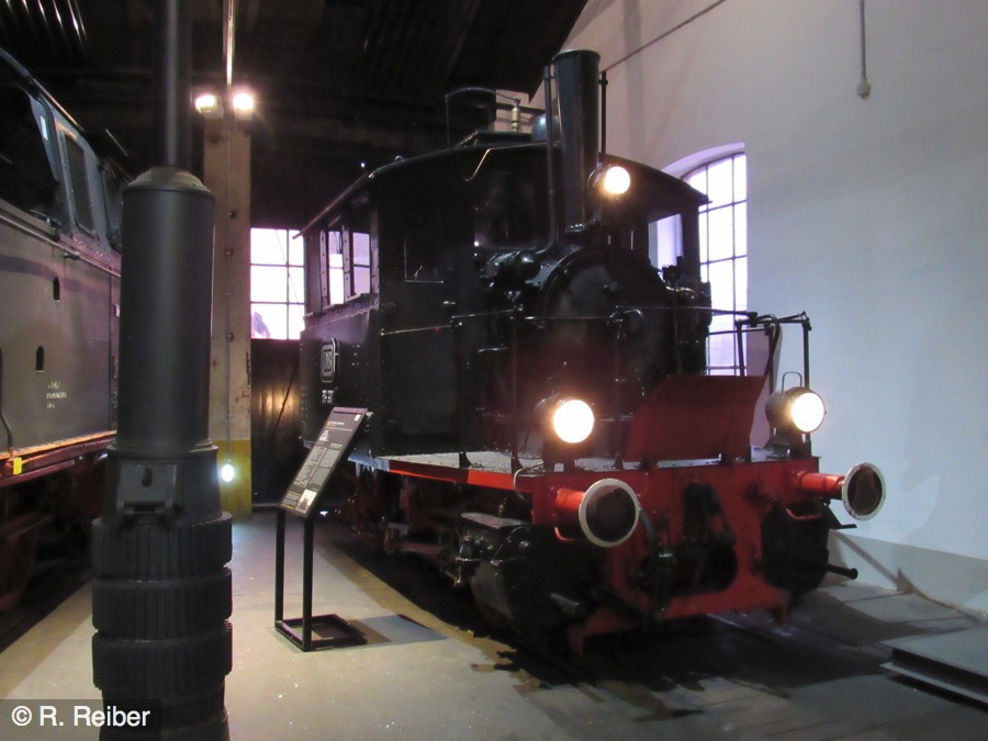 Die 98 307 im Deutschen Dampflock Museum in Neuenmarkt