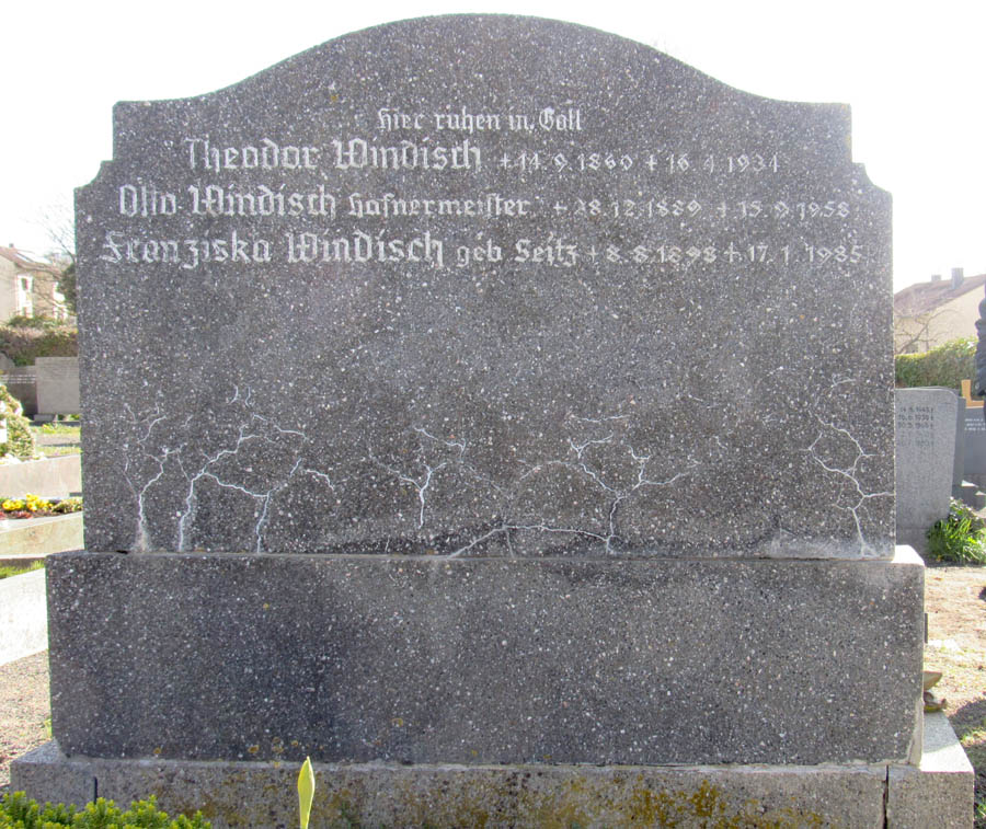 Das Grab von Otto Windisch